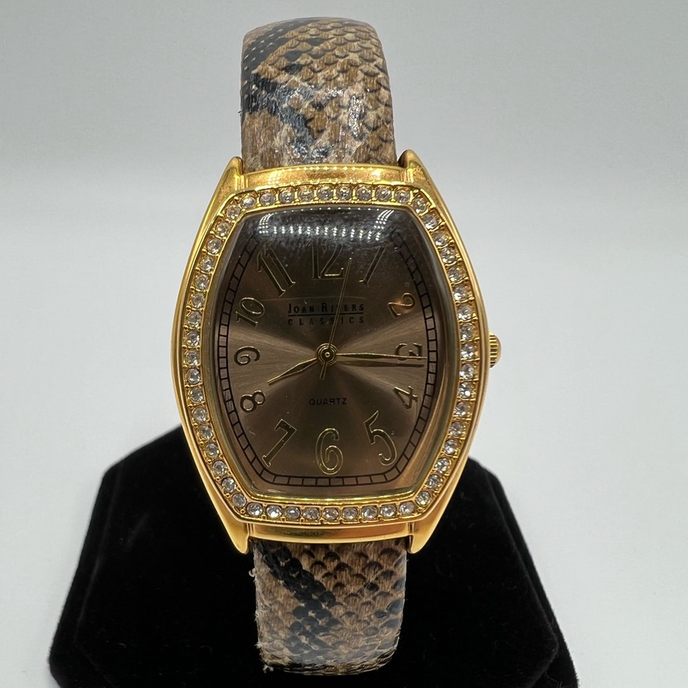 Joan Rivers Snake Skin Watch